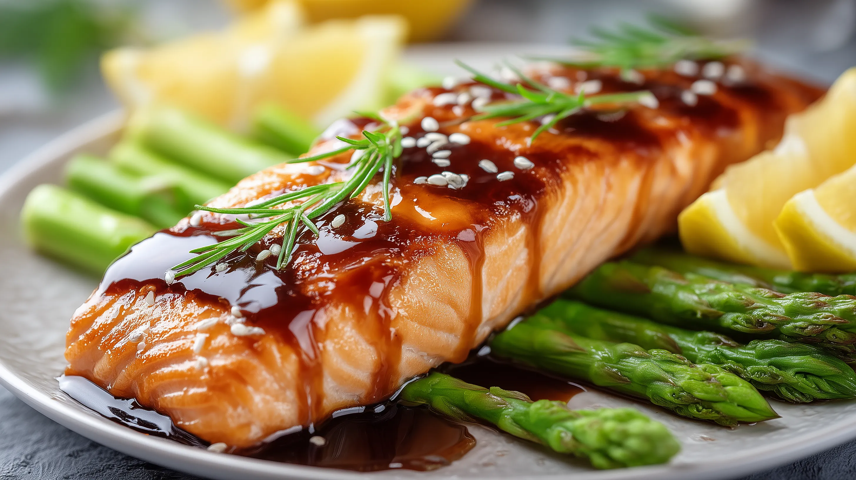 A plate of food with fish and vegetables.