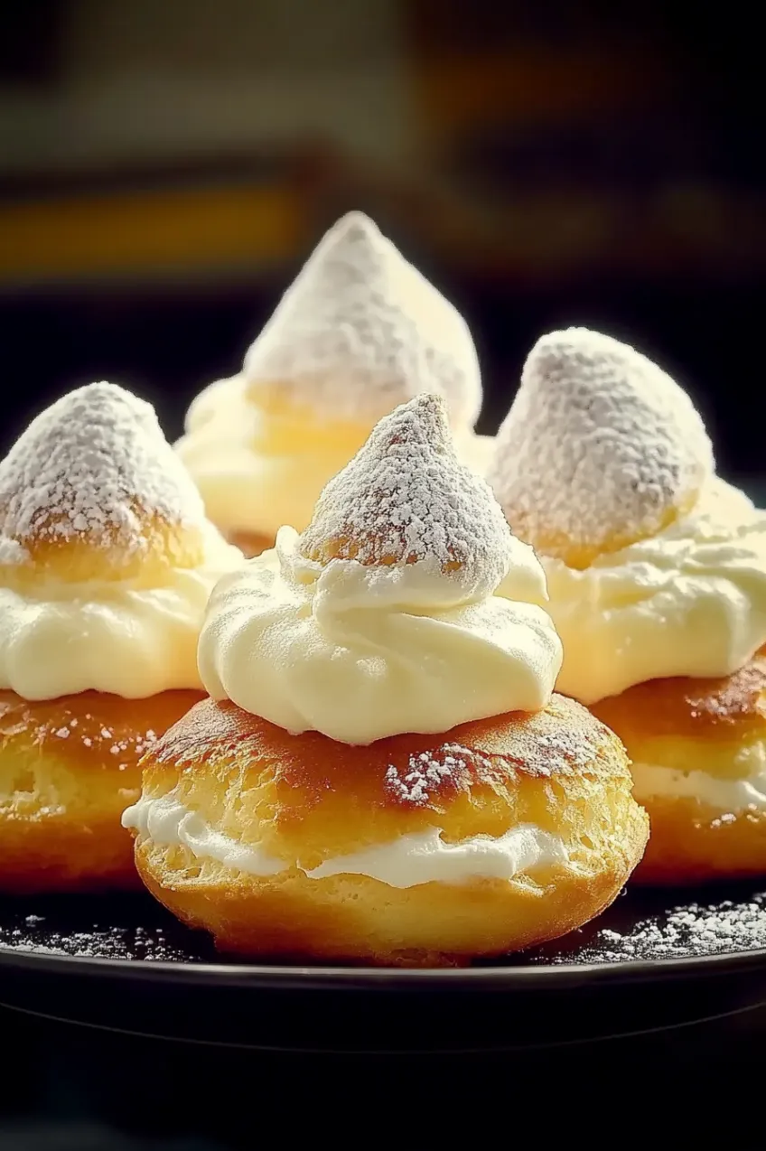 A plate of white frosted cupcakes.