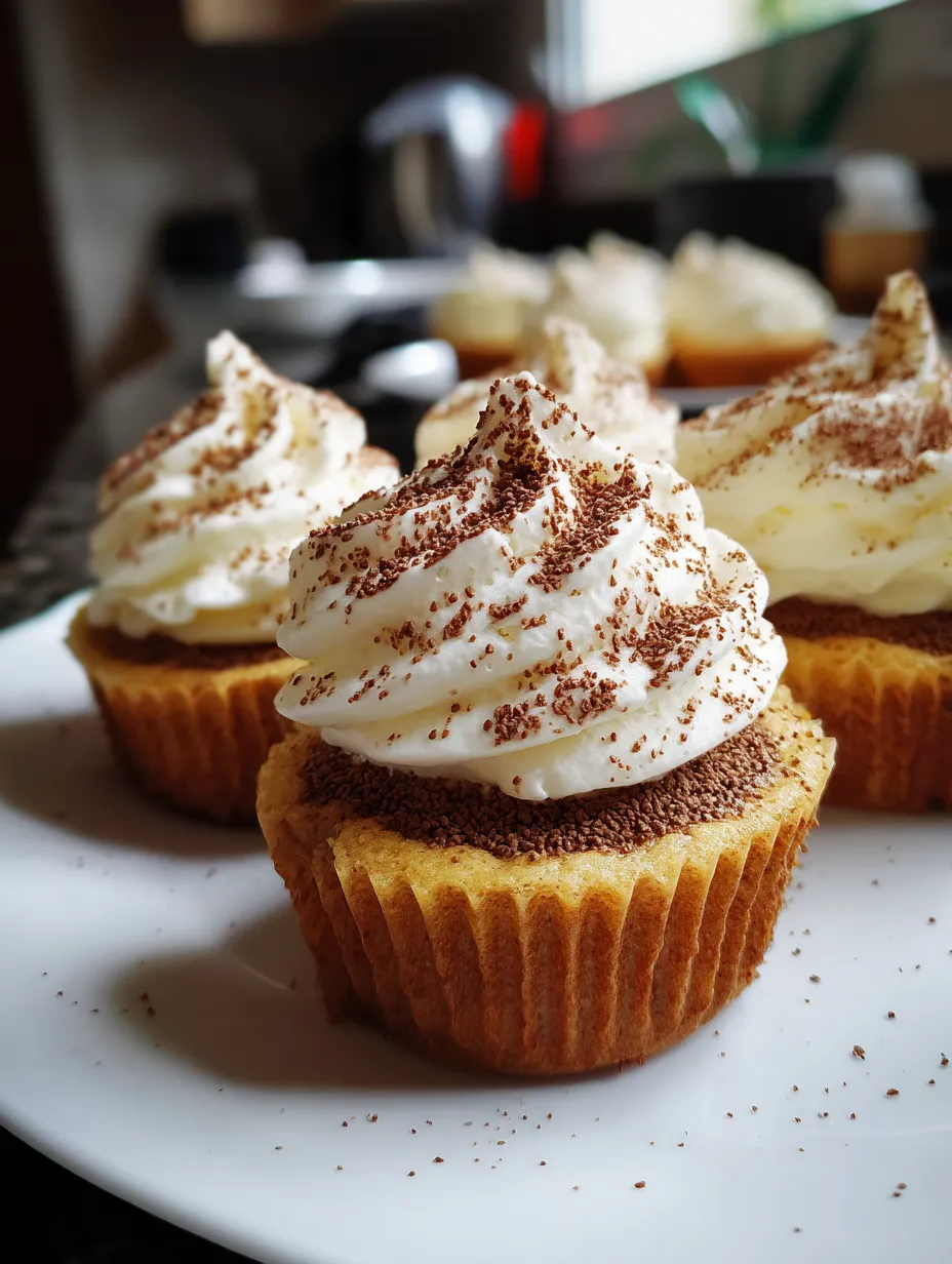 White frosting on a cupcake.
