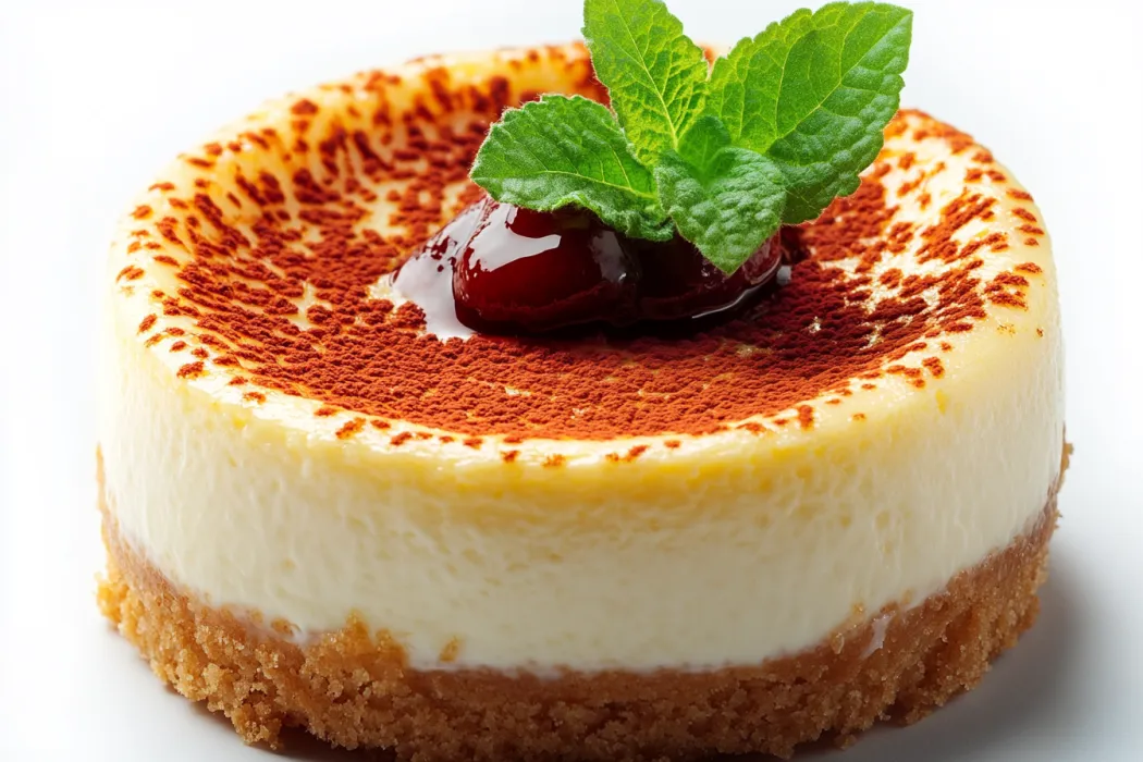 A slice of cheesecake with a cherry on top.