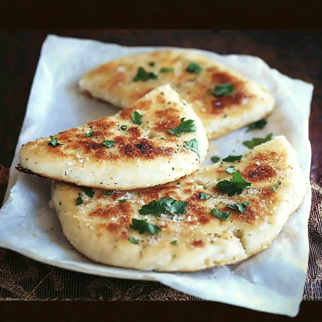 A white plate with three pieces of food on it.