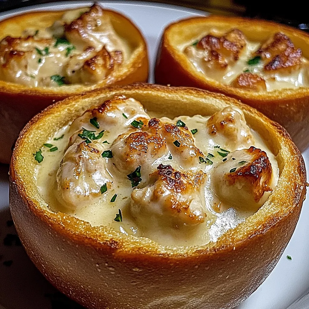 Two bowls of food on a table.