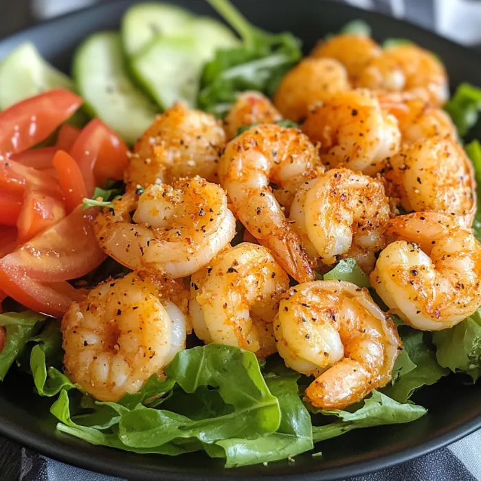 A bowl of shrimp and vegetables.