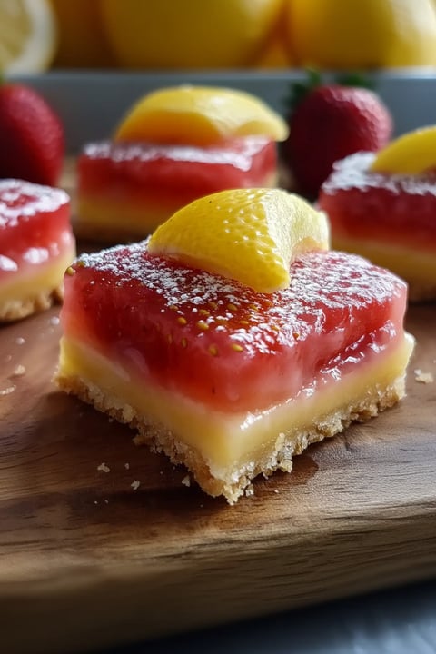 A slice of pie with a lemon wedge on top.