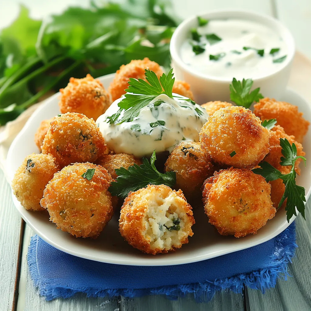 A plate of food with a white sauce on top.