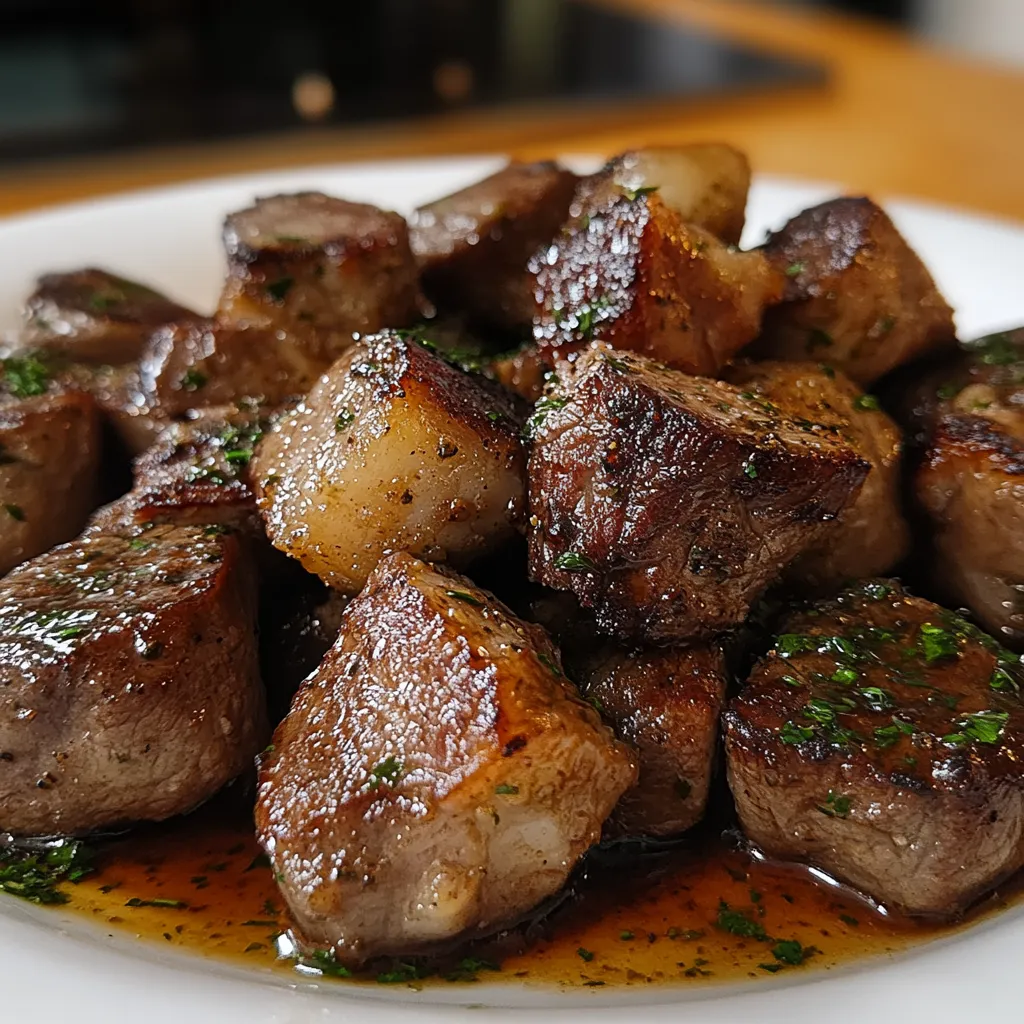 A plate of meat with a sauce.