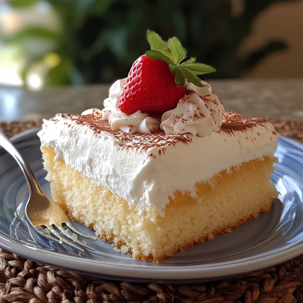 A slice of cake with a strawberry on top.