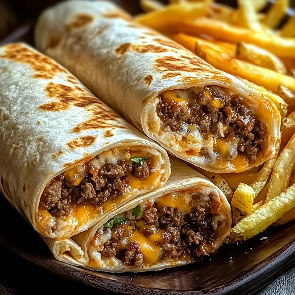 A plate of food with a burrito and fries.