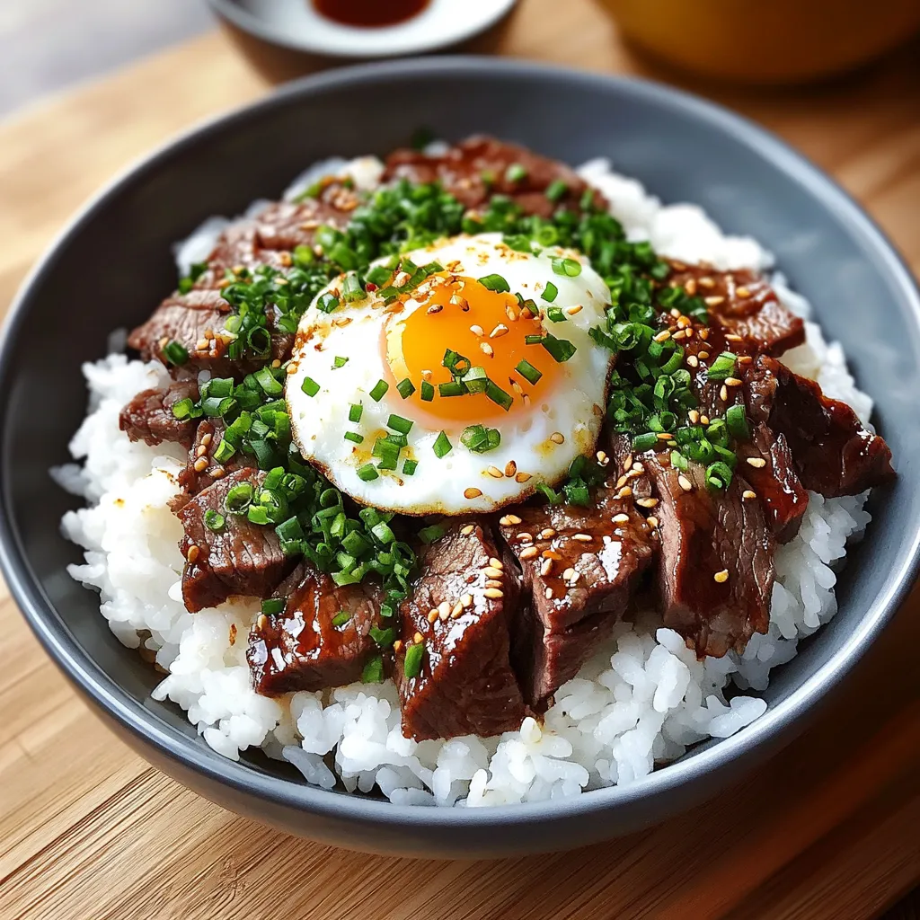 A bowl of food with rice and meat.