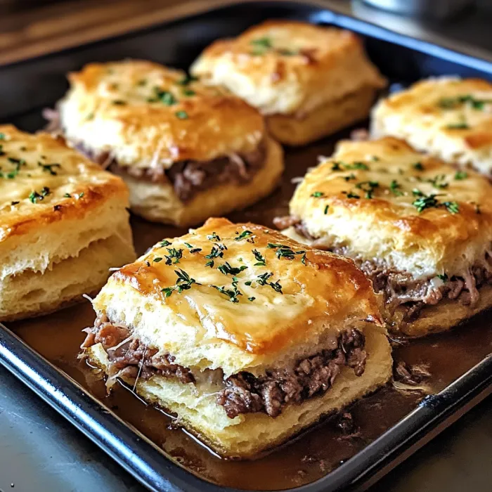 A tray of meat and cheese sandwiches.