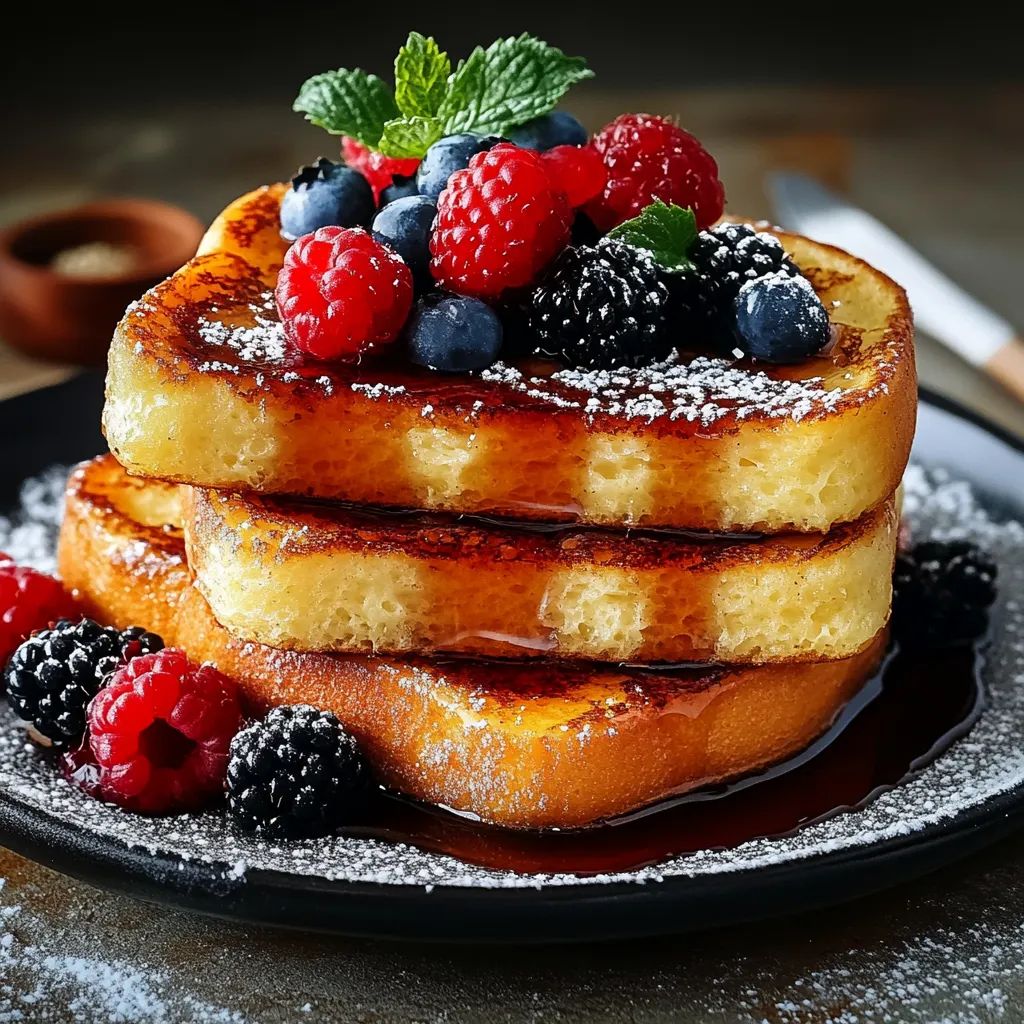 A stack of pancakes with berries on top.