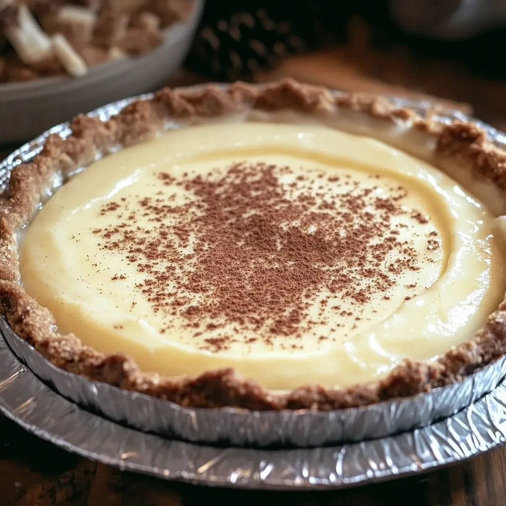 A pie with a crumb topping.