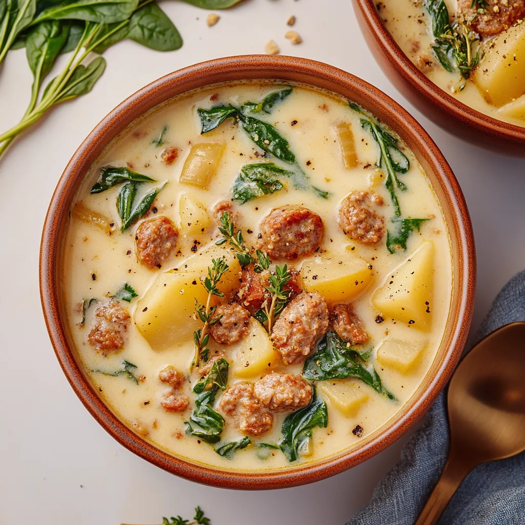 A bowl of soup with meat and greens.