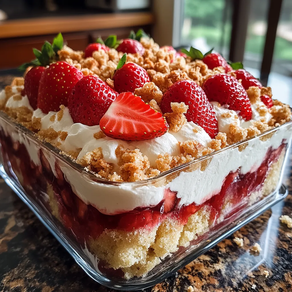 A glass bowl filled with a dessert.