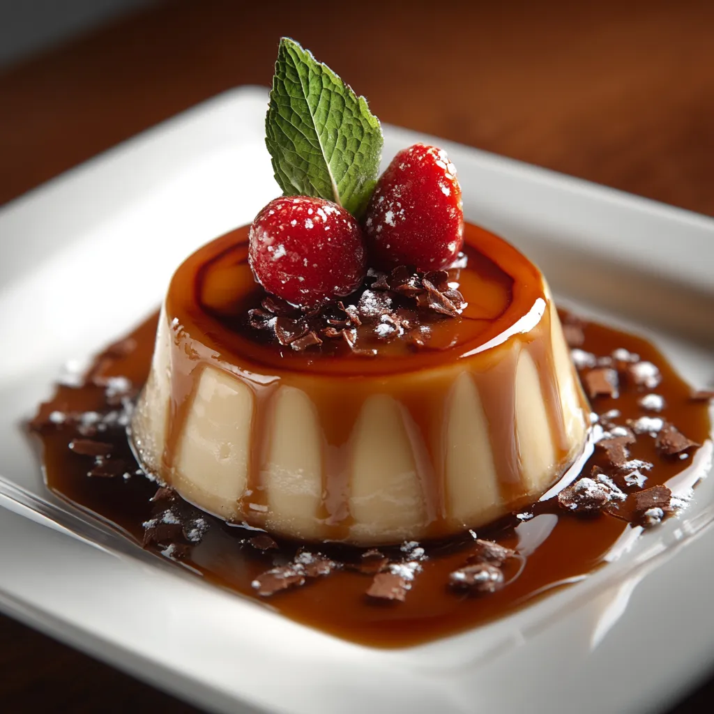 A dessert on a plate.