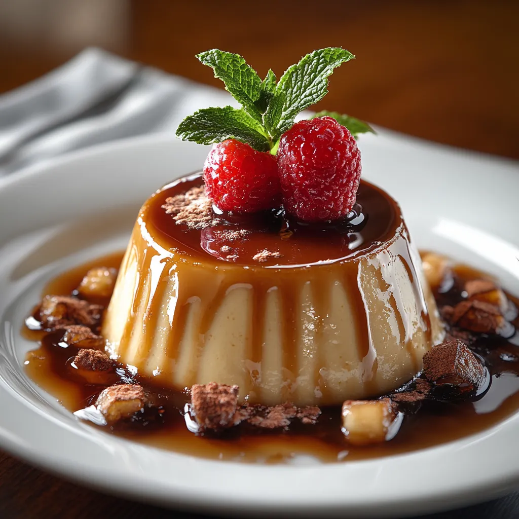 A plate of food with a strawberry on top.