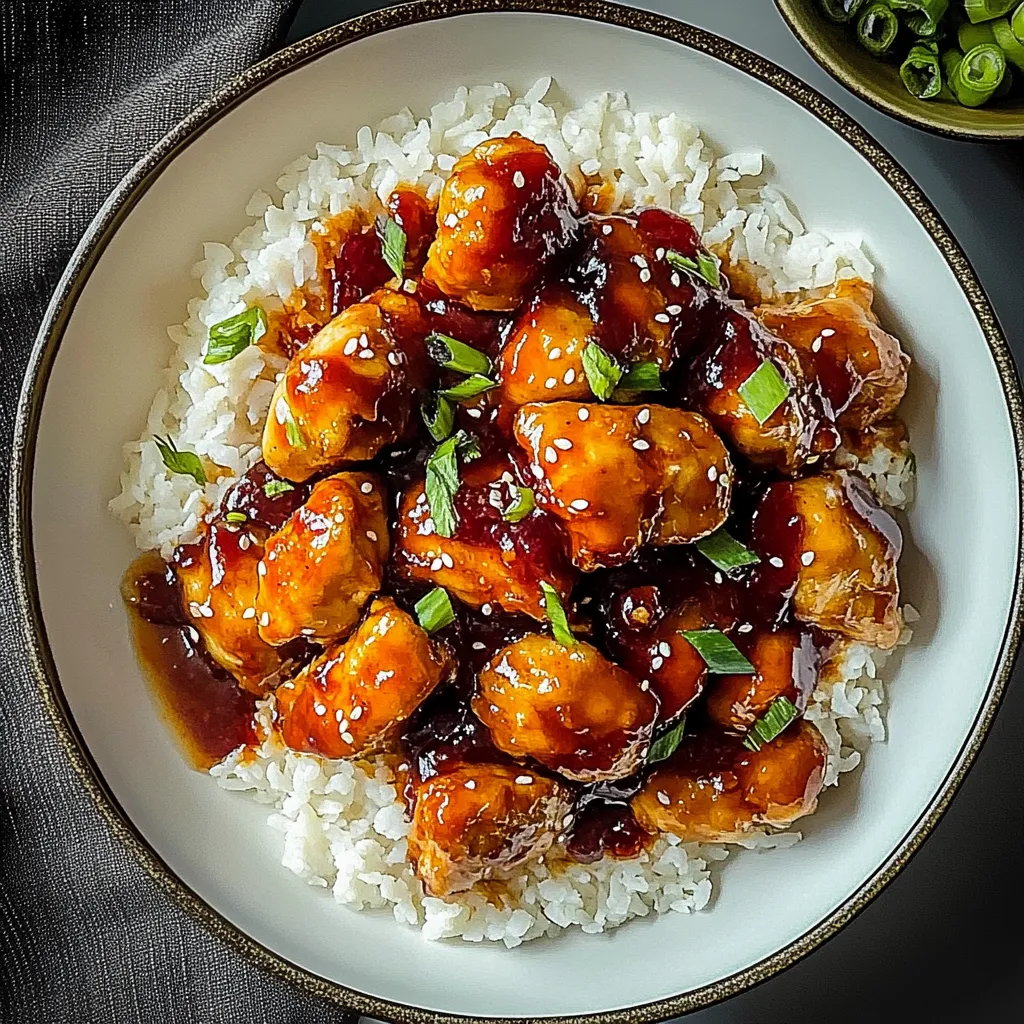 A plate of chicken and rice.