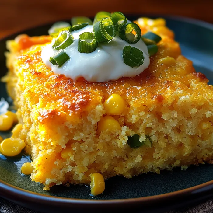A slice of corn bread with white cheese on top.