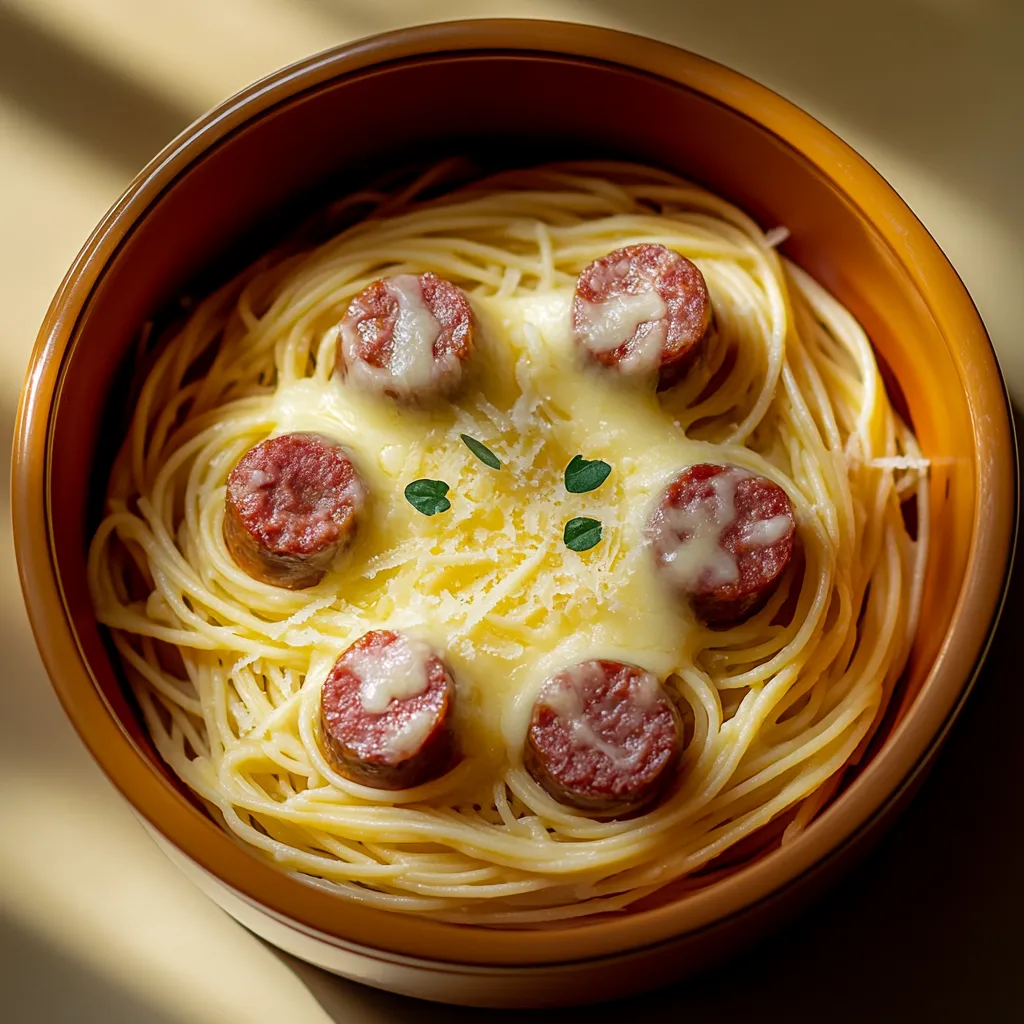 A bowl of spaghetti with meatballs.
