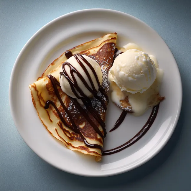 A plate of food with a slice of pie and ice cream.