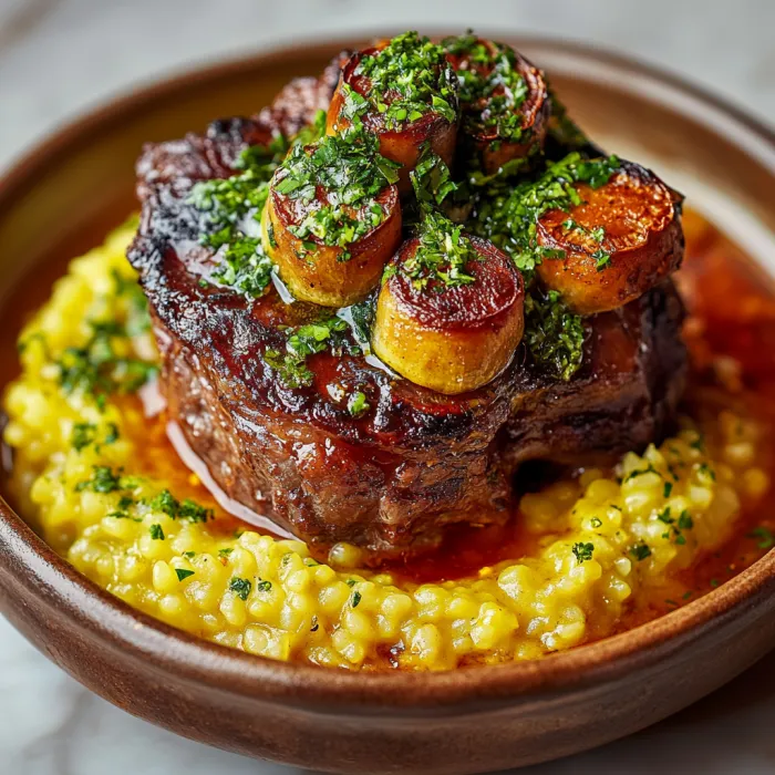 A plate of meat with vegetables on top.