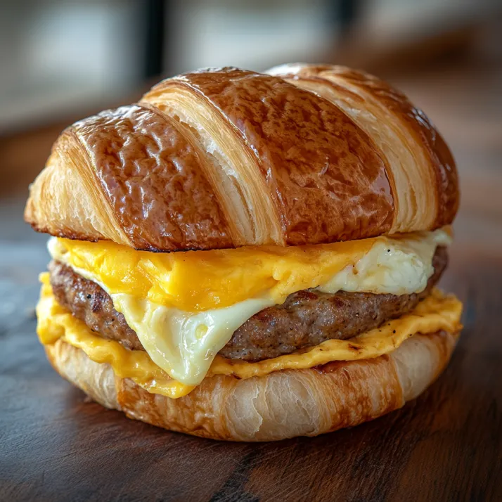 A sandwich with meat and cheese on a table.