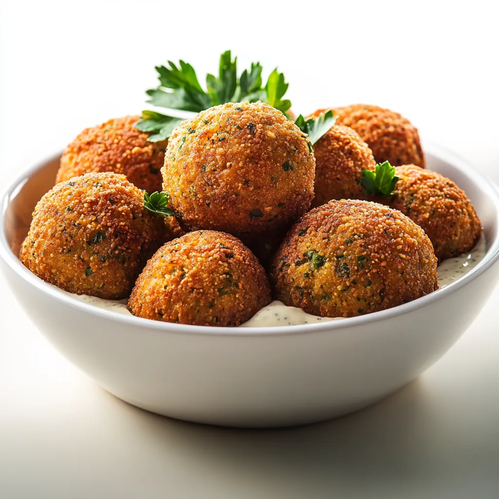 A bowl of food with a green garnish.