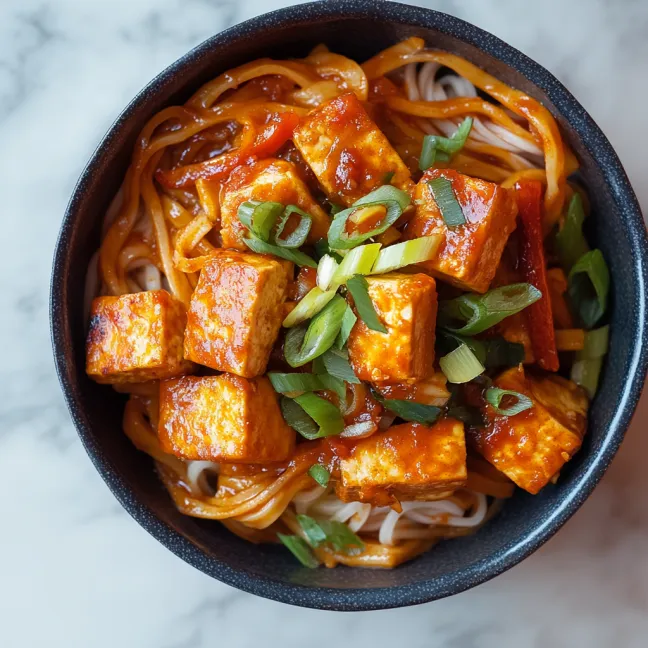 A bowl of noodles with vegetables.