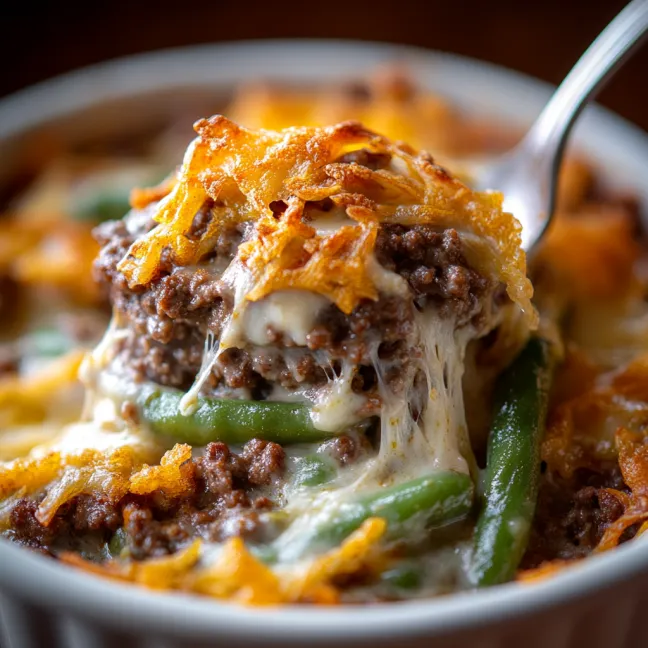 A bowl of food with a fork in it.