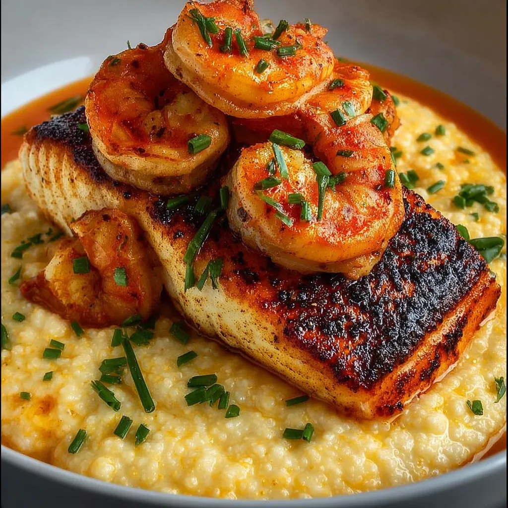 A bowl of shrimp and rice.