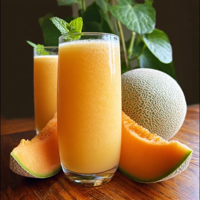 Two glasses of orange juice with a slice of orange in between.