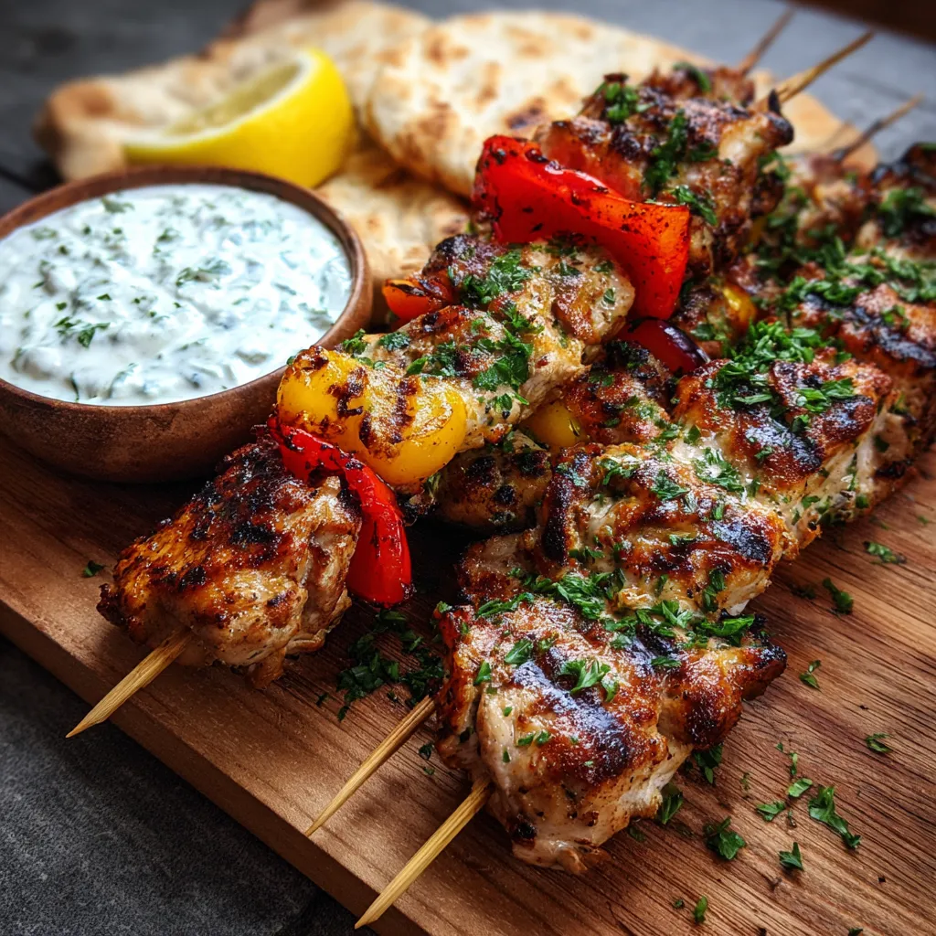A wooden platter with a variety of foods on it.
