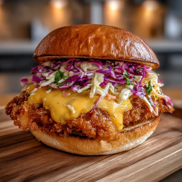 A sandwich with lettuce, cabbage, and cheese.