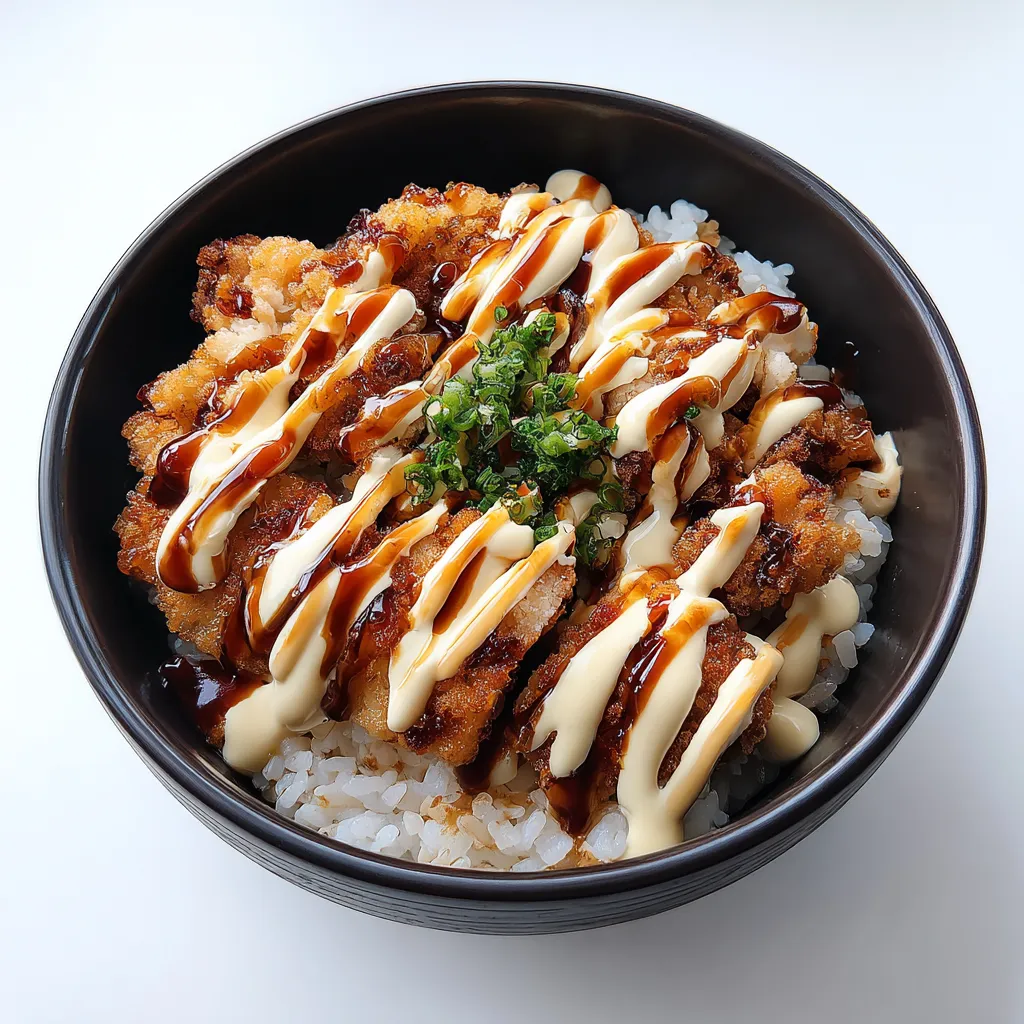 A bowl of food with sauce.