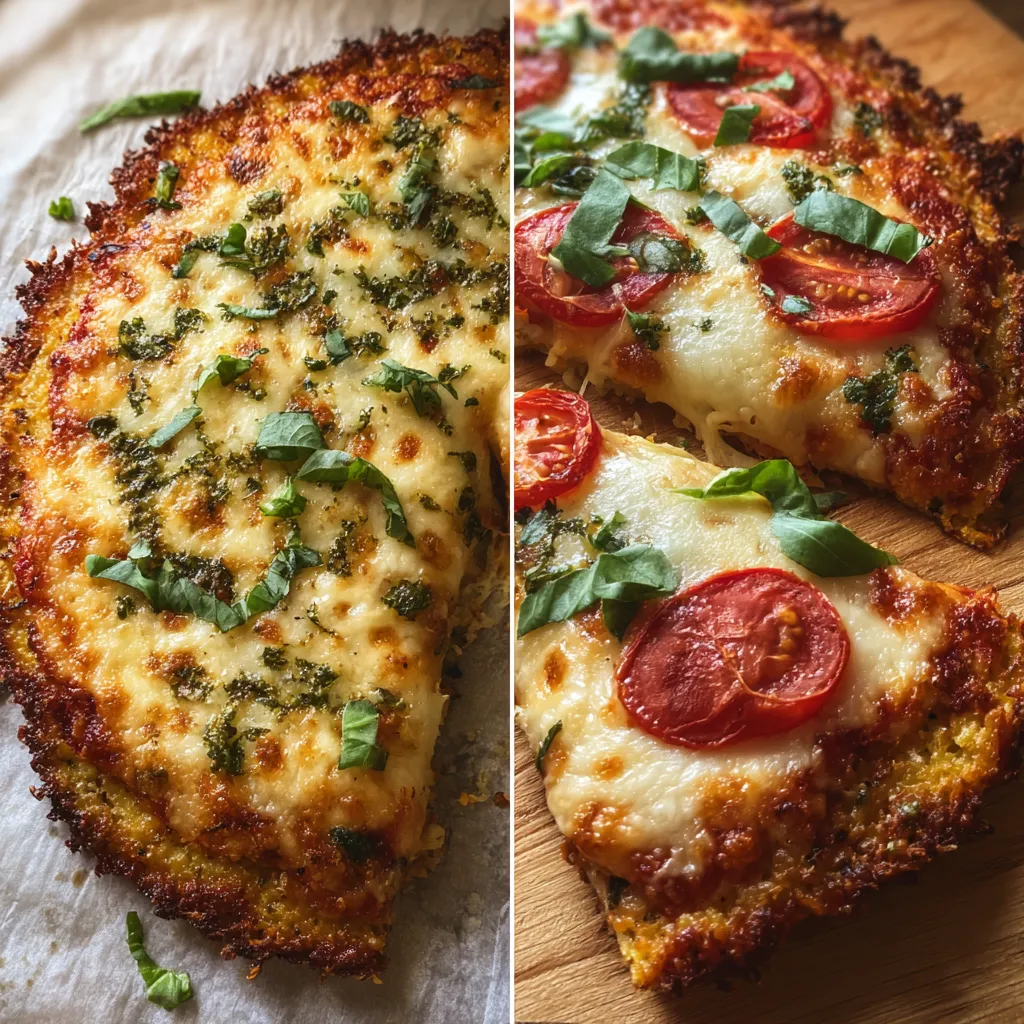 A slice of pizza with tomatoes and basil.