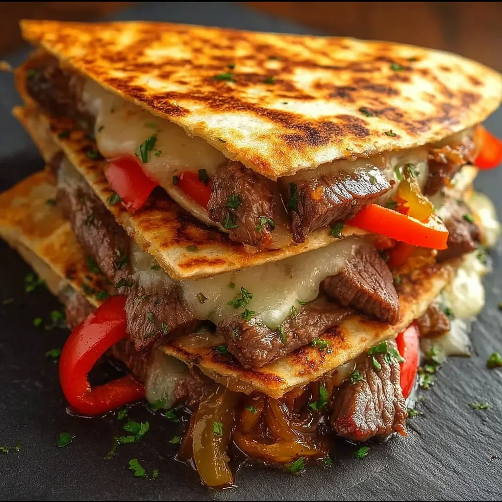 A stack of three beef tacos.
