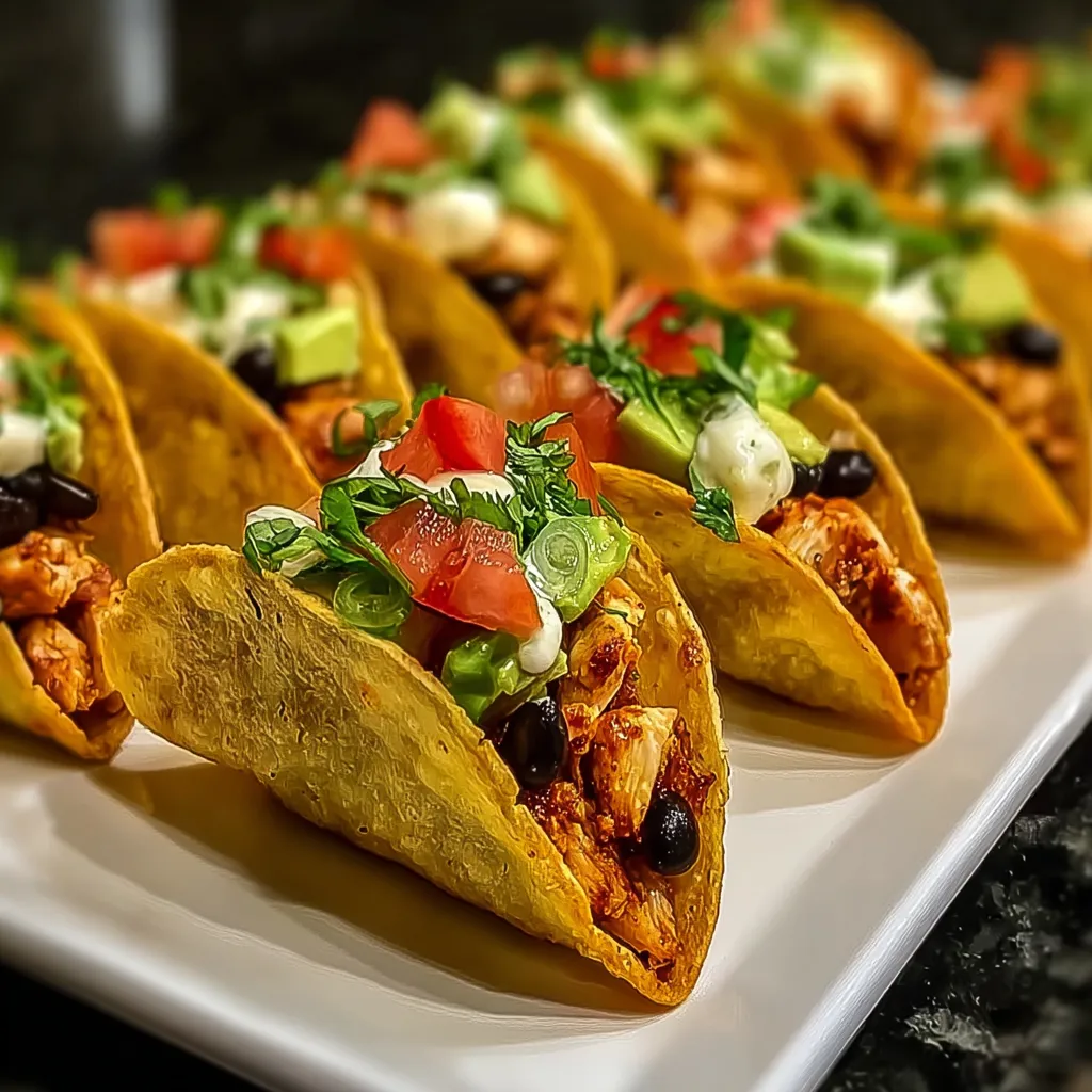 A plate of tacos with various toppings.