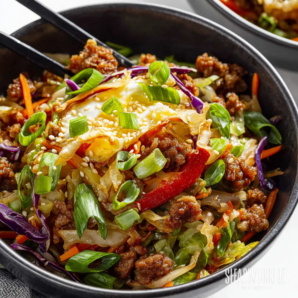 A bowl of meat and vegetables.