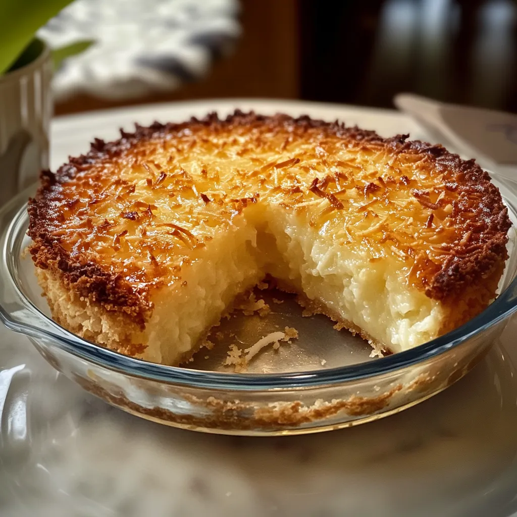 A slice of pie in a glass bowl.