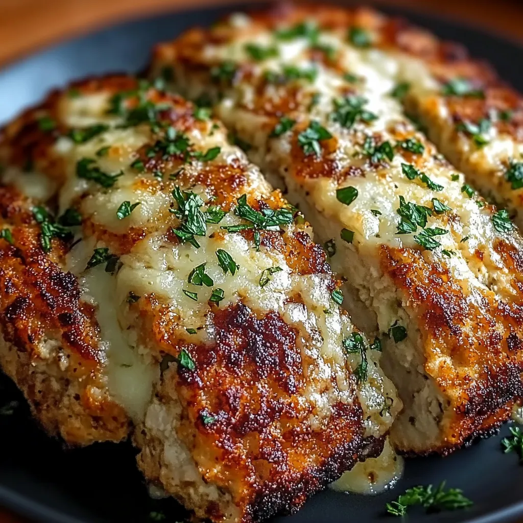 A plate of food with cheese and herbs.