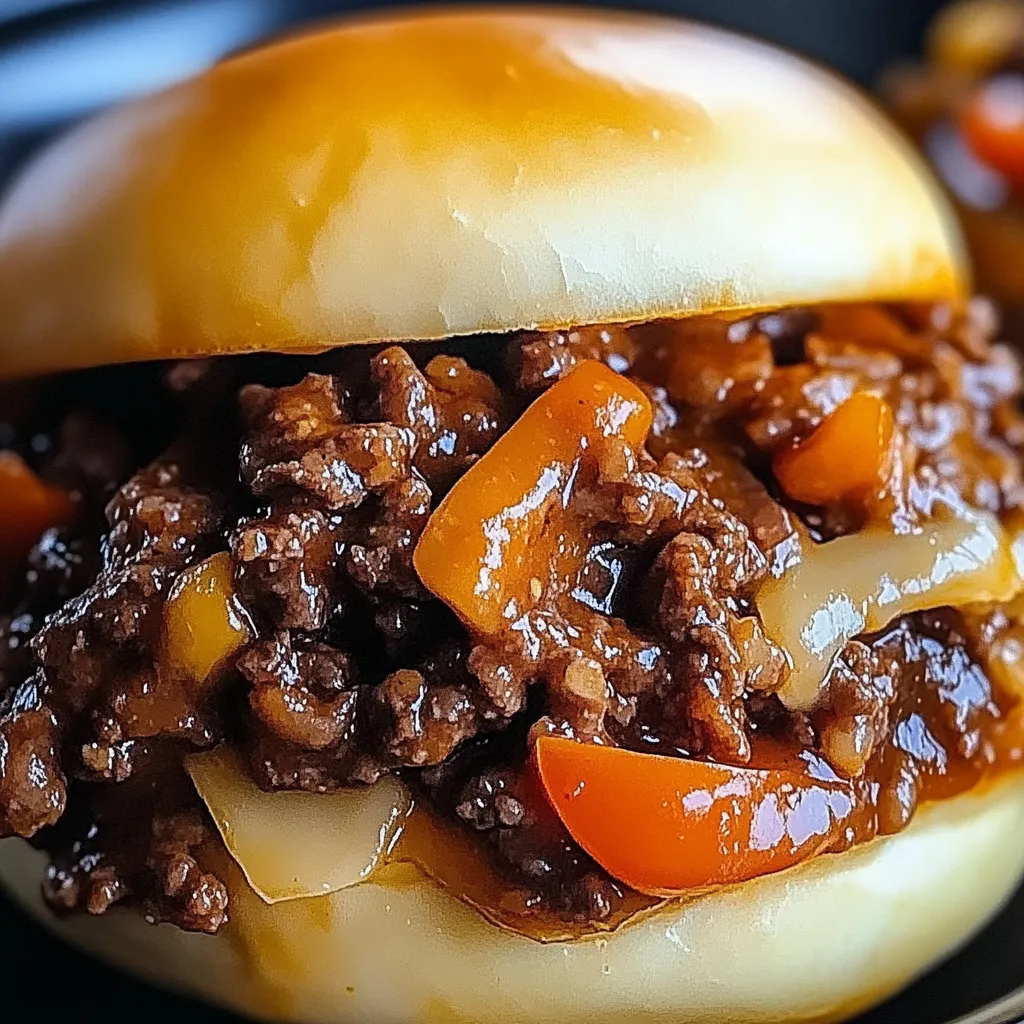 A close up of a delicious burger with meat and vegetables.