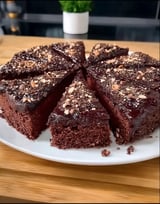 A slice of chocolate cake on a plate.