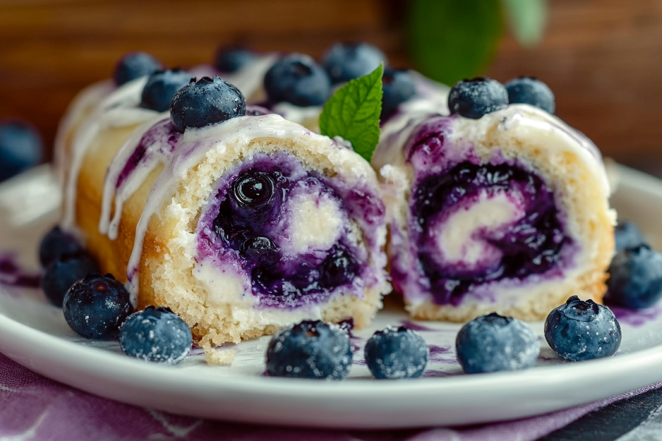 Blueberry Cheesecake Rolls Blueberry Cheesecake Rolls