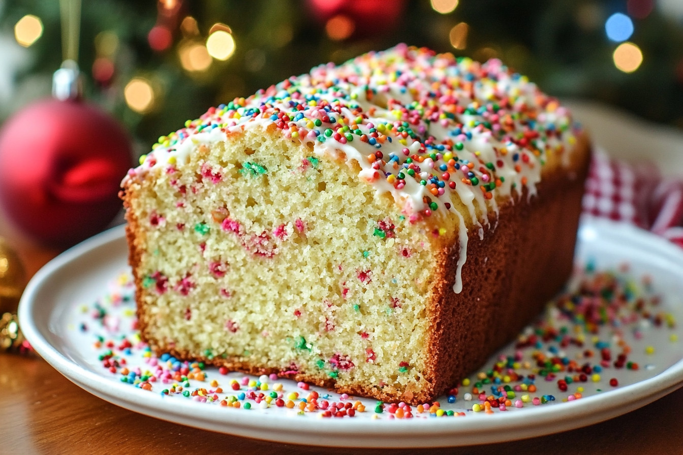 Christmas Funfetti Quick Bread Christmas Funfetti Quick Bread
