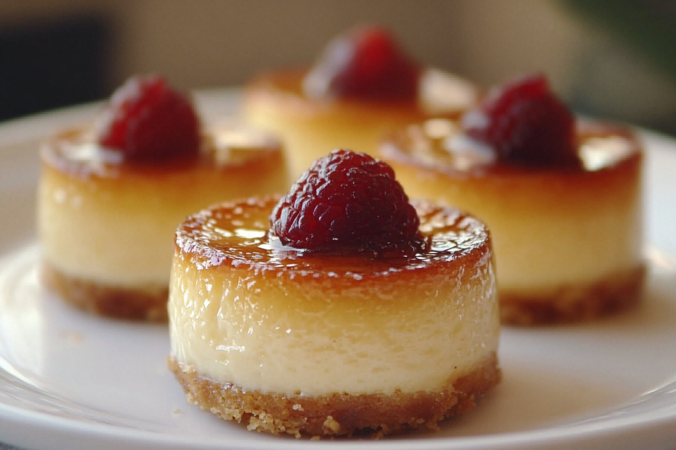 Mini Crème Brûlée Cheesecakes Mini Crème Brûlée Cheesecakes