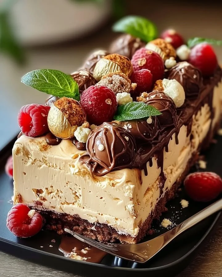 Ferrero Rocher Ice Cream Terrine Ferrero Rocher Ice Cream Terrine